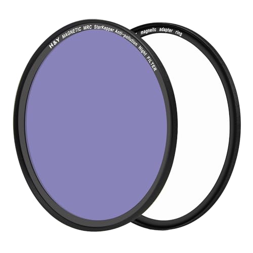 H&Y 星景 夜景用フィルター 82mm マグネティック ナイトフィルター キット マグネット式 光害カット 薄枠 帯電防止 防汚 撥水 防傷 KPN82-kit