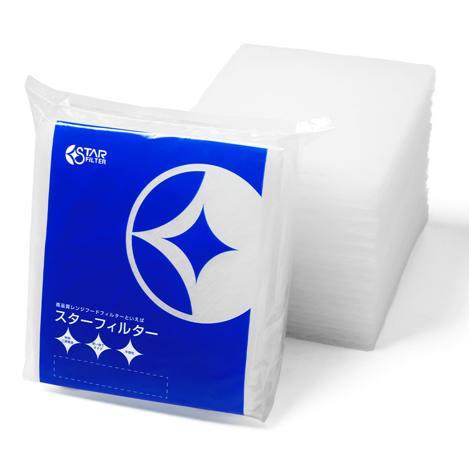 スターフィルター 換気扇フィルター キッチン レンジフード 交換用 36枚 カバー 換気扇 フィルター 整流板 不燃性・高除去率のガラス繊維タイプ 厚手 [297×297mm枠用] SF02-36-0-297297