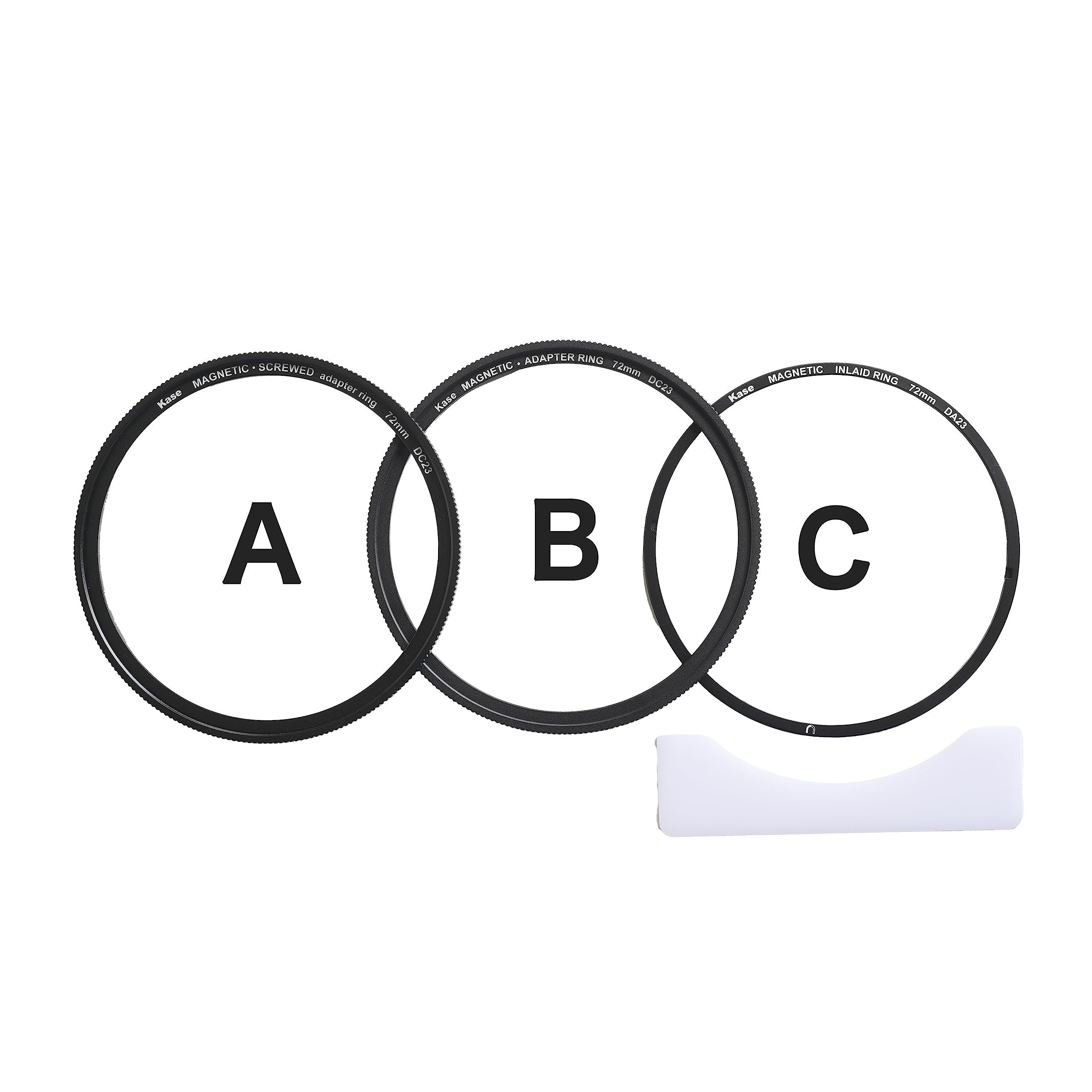 Kase マグネティックフィルターアダプター 72mm (3点セット "A+B+C")